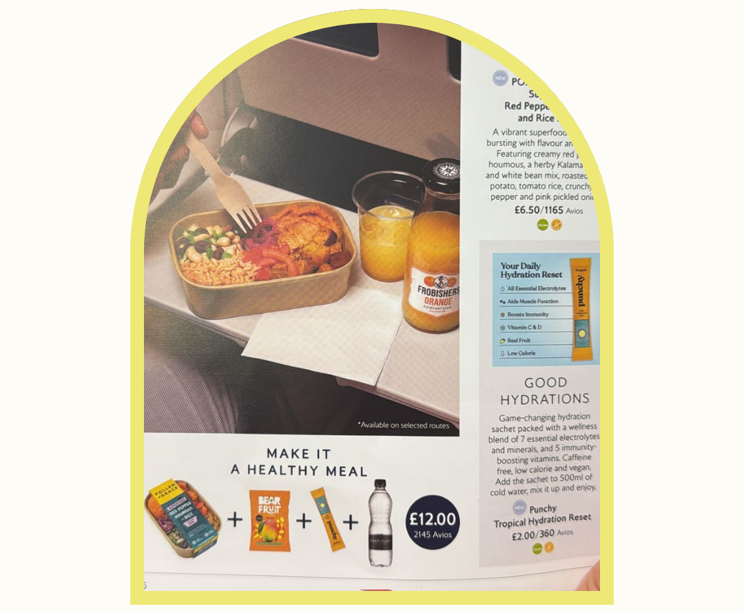 on flight meal deal