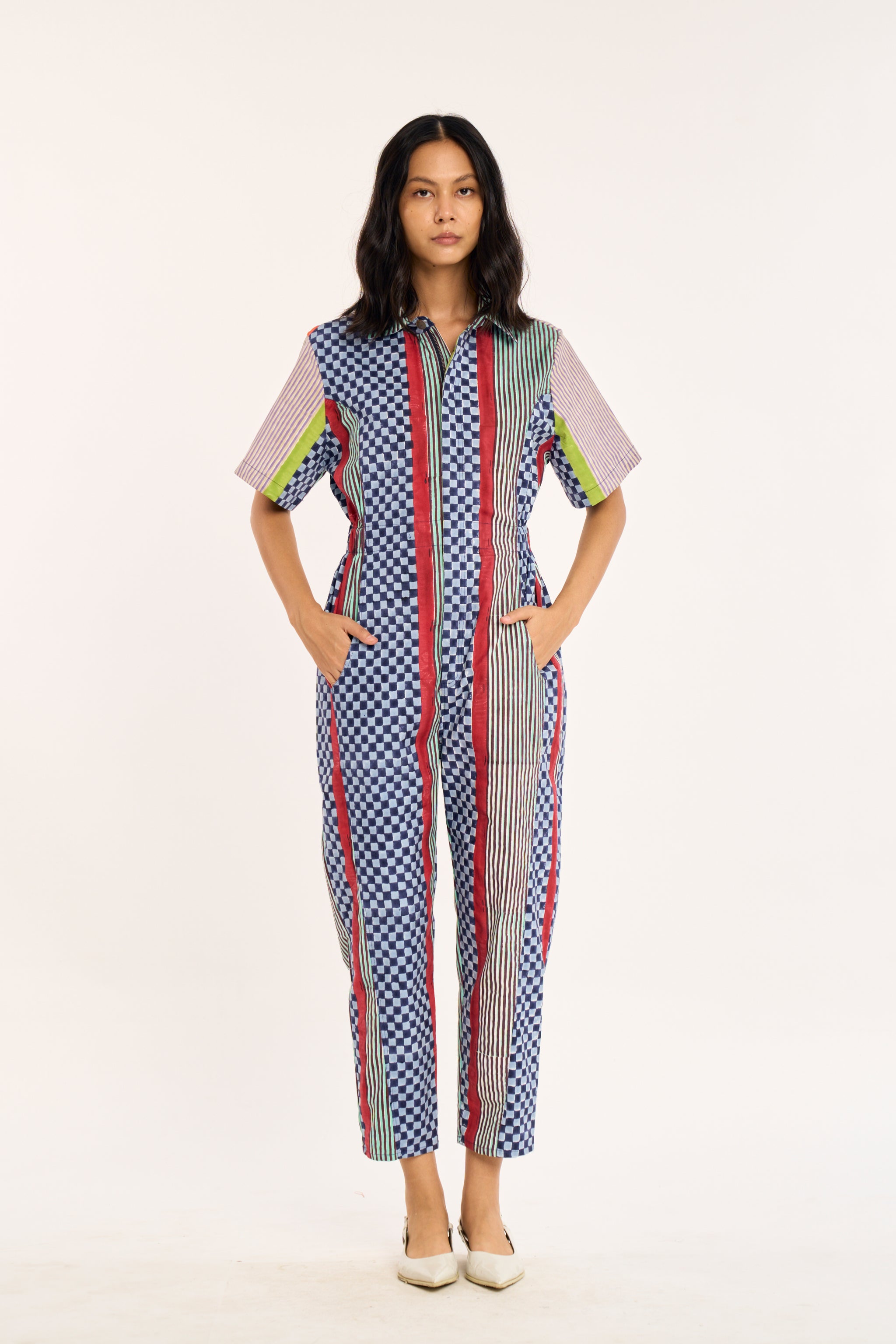 Image of STUDIO JUMPSUIT | FIELD GRID