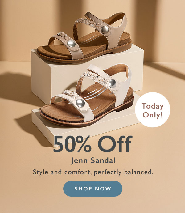 50% Off Jenn Sandal, One Day Only!