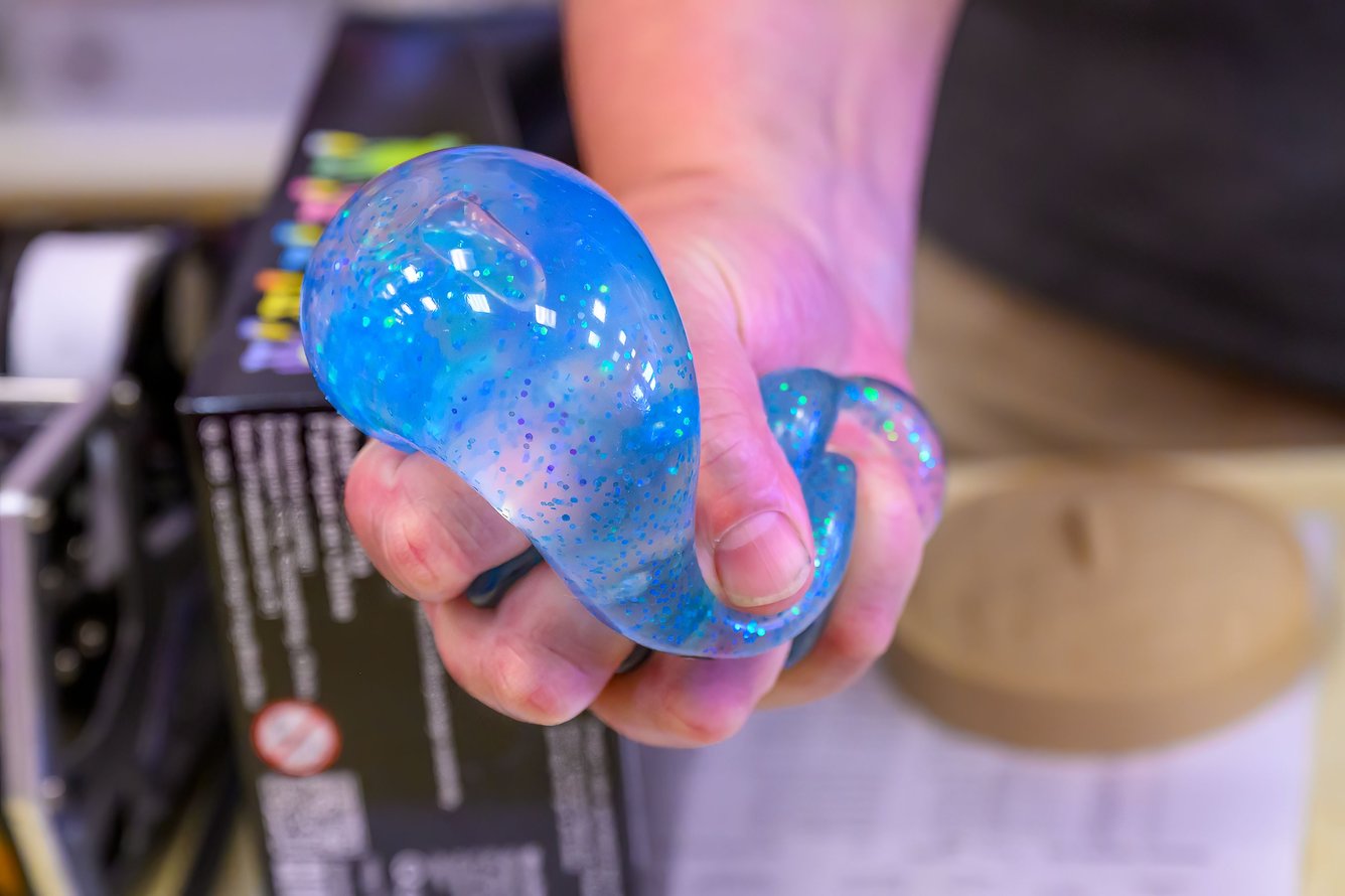 Hand squeezing Needoh toy