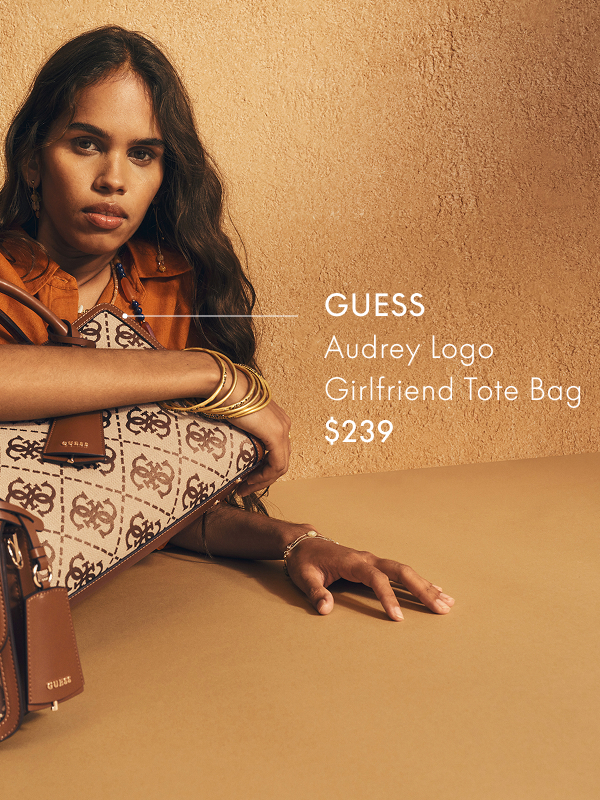 GUESS Audrey Logo Girlfriend Tote Bag