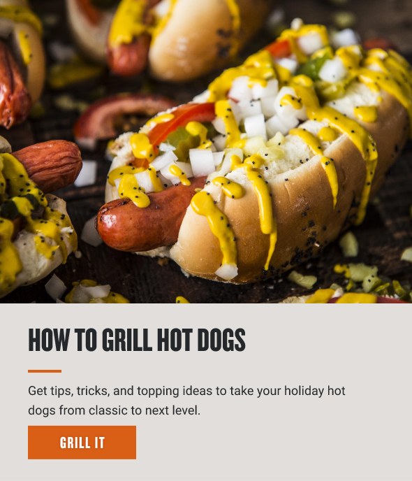 How to grill hot dogs