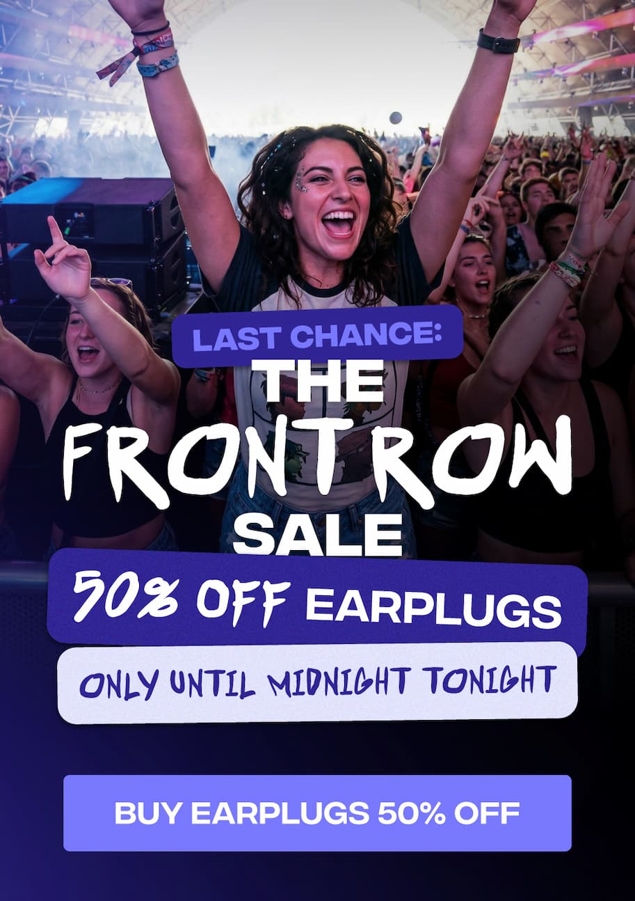 Last Chance: The Front Row Sale 50% Off Earplugs