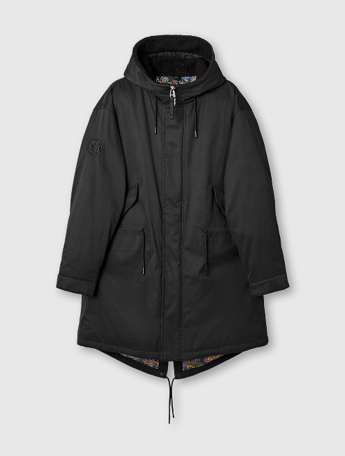 Black portland parka