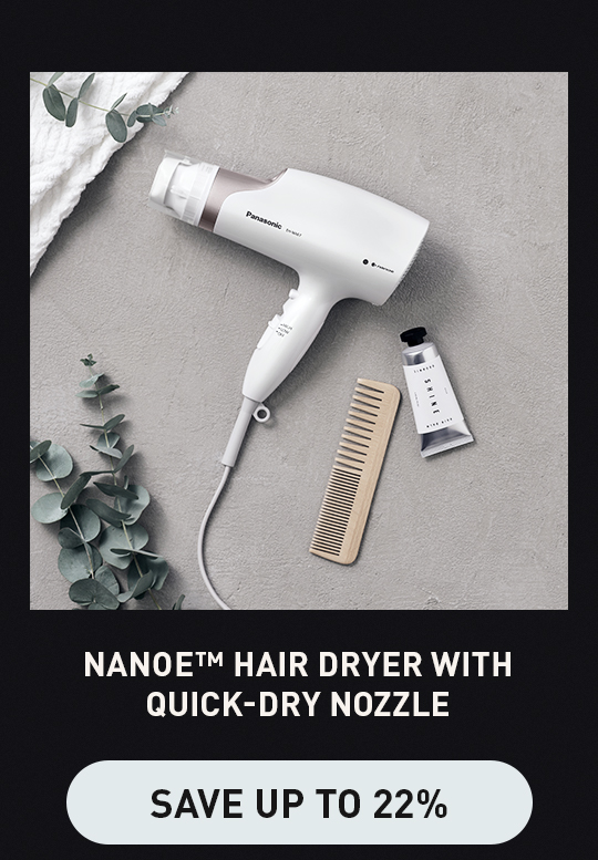 nanoe™ Hair Dryer with Oscillating Quick-Dry Nozzle- Save 22%