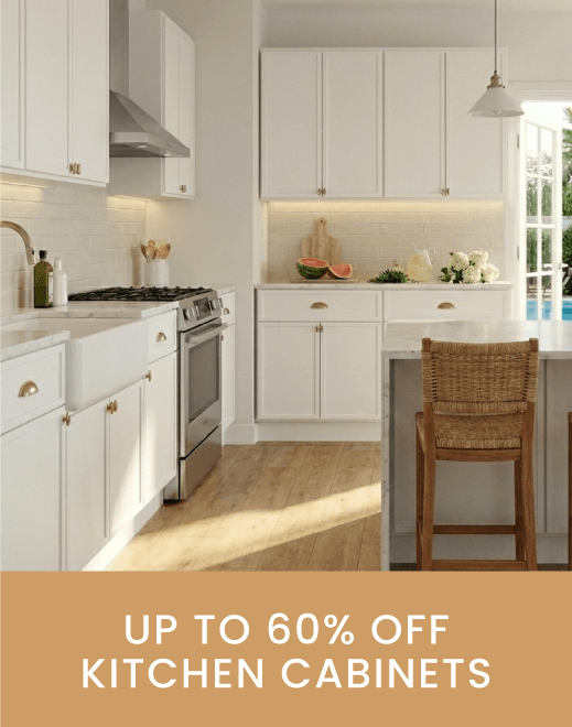 Up to 60% off kitchen cabinets