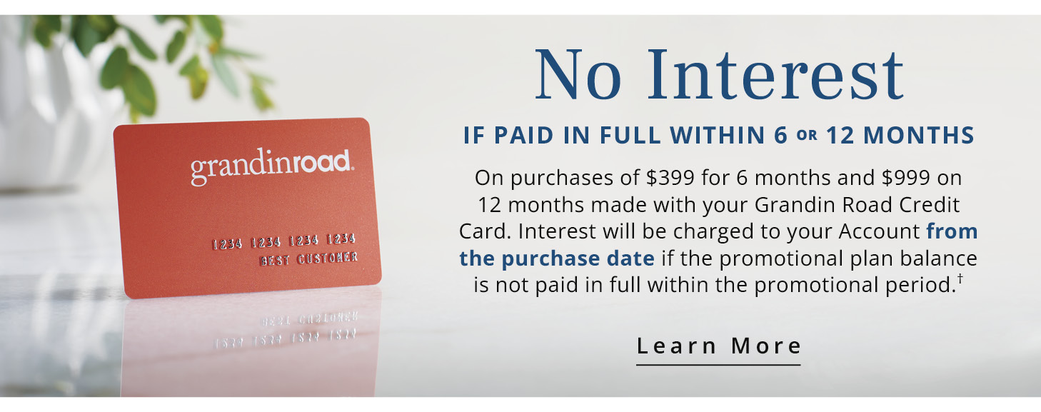 Learn more about the Grandin Road credit card