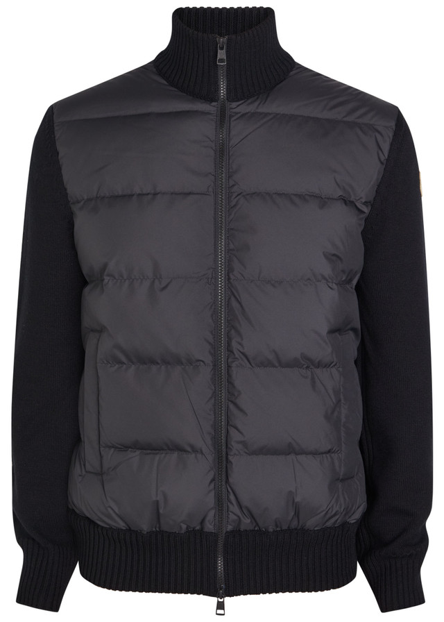 MONCLER Wool and shell jacket