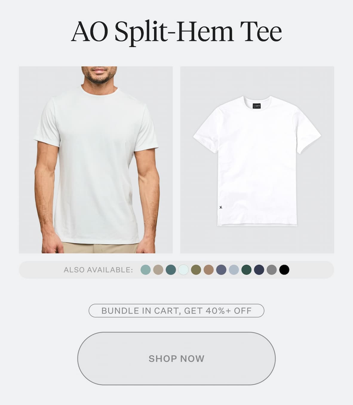 AO Split-Hem Tee