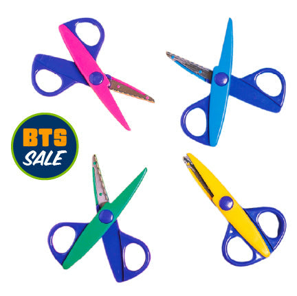 Zanny Pattern Craft Scissors - Set of 4