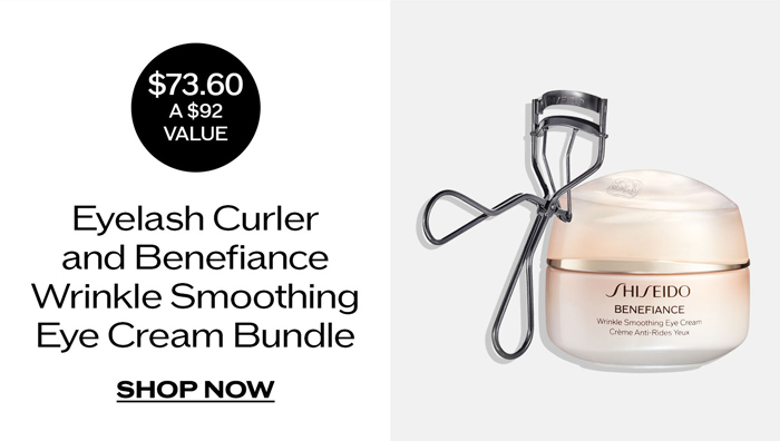 Eyelash Curler & Benefiance Wrinkle Smoothing Eye Cream Bundle