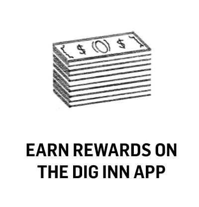 Earn rewards on the Dig Inn app