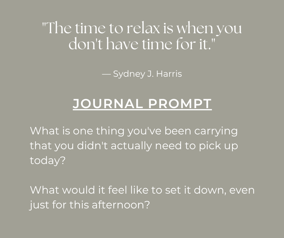 quote and journal prompt that match today's Sunday, Reset
