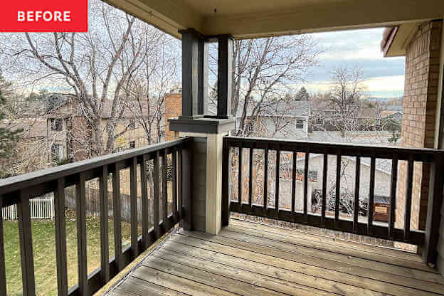Before and After: This Renter-Friendly Privacy Hack Completely Changed Her Porch