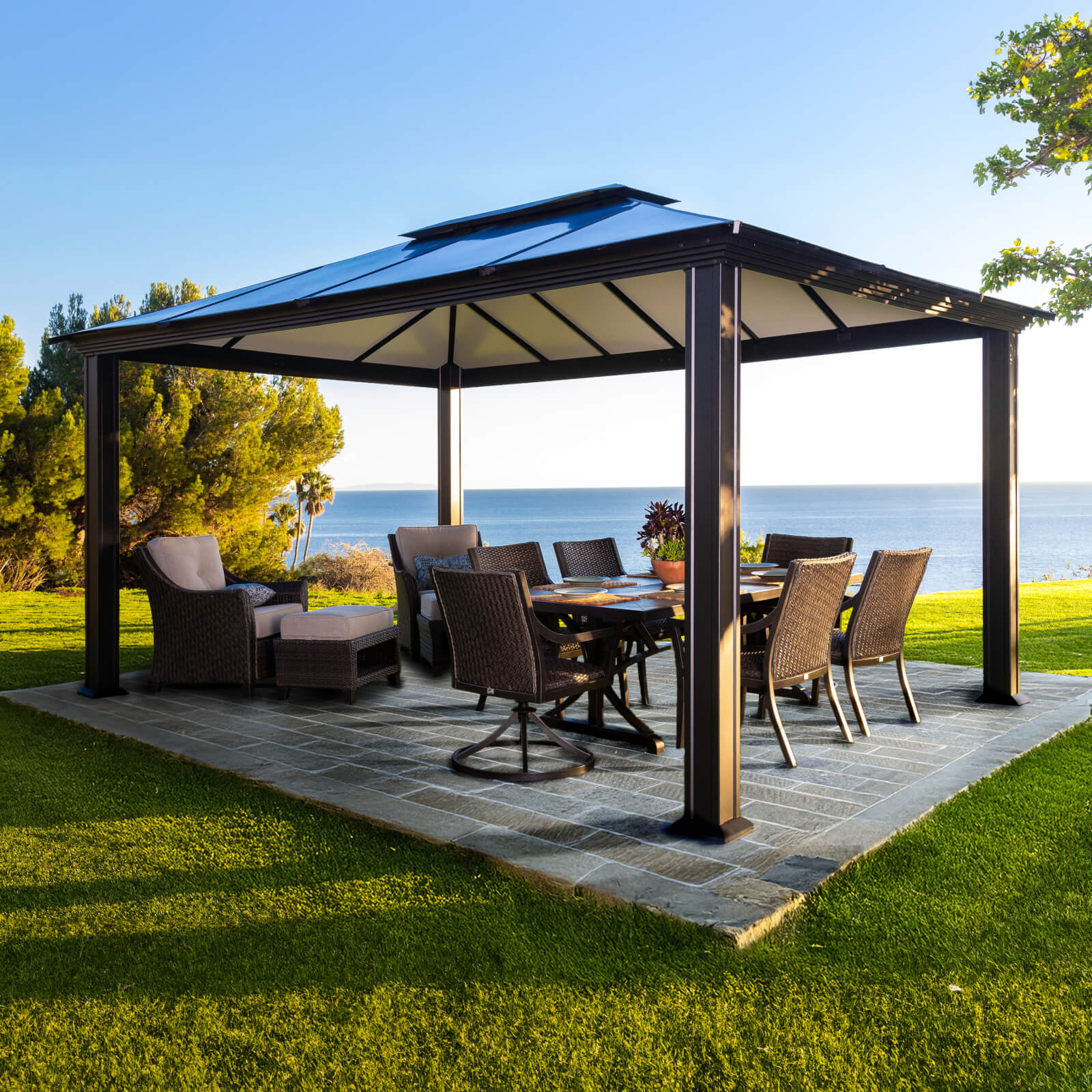 Paragon Santa Monica Aluminum Gazebo 10' x 12'