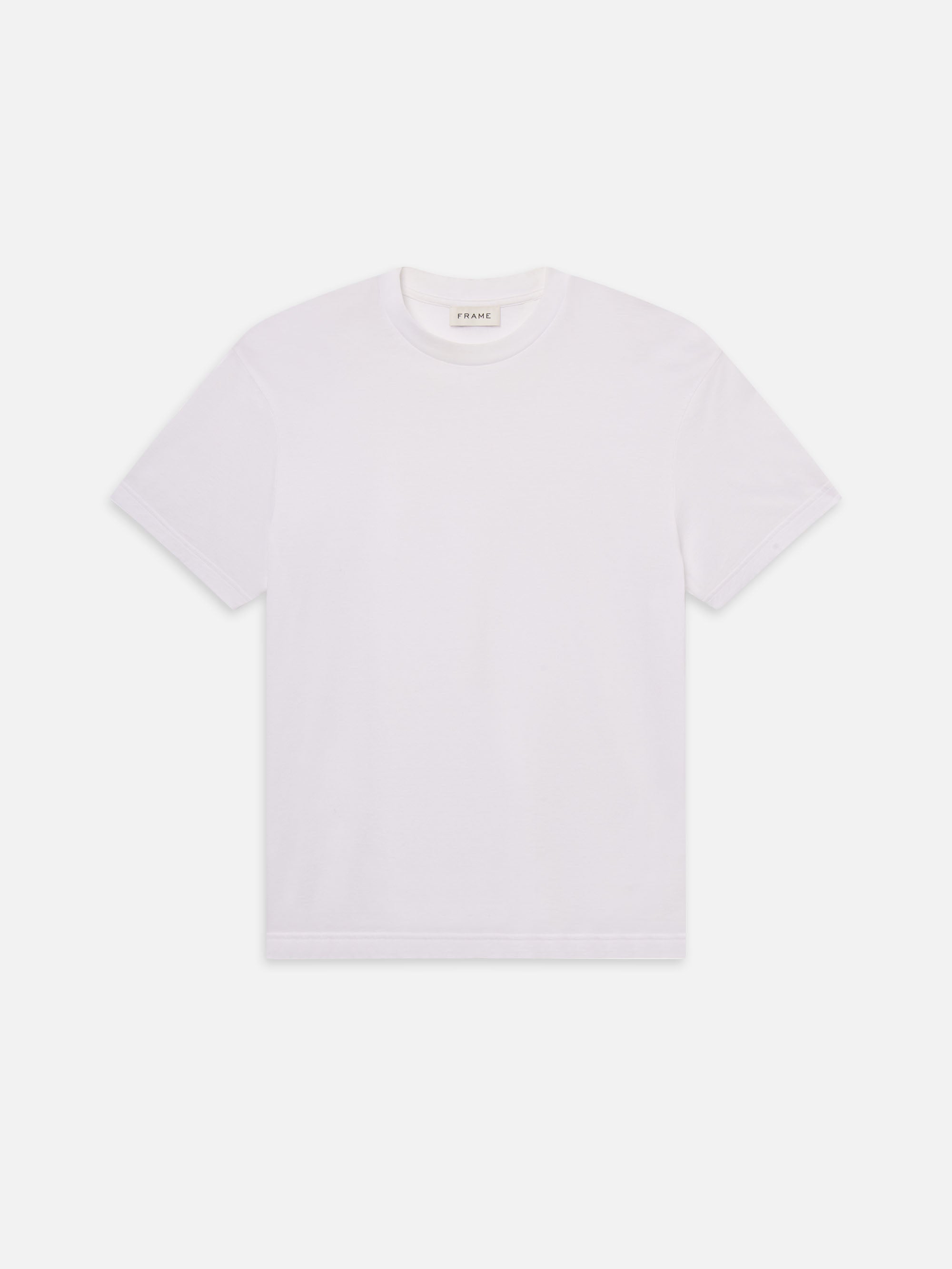 LIGHT COTTON TEE IN WHITE