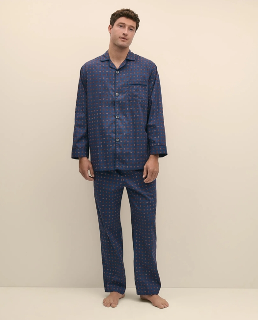 Image of Cotton Broadcloth Paisley Pajamas