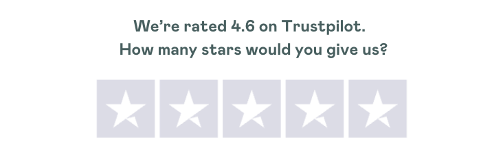 Rate us on Trustpilot