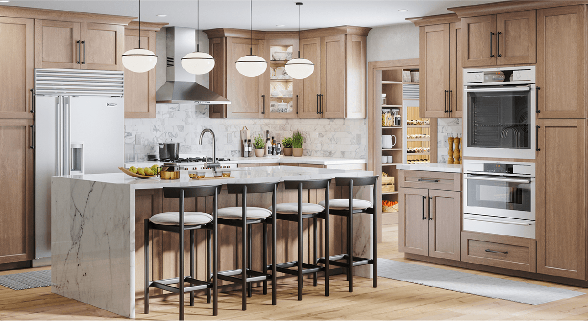 Kitchen with Caramel Shaker