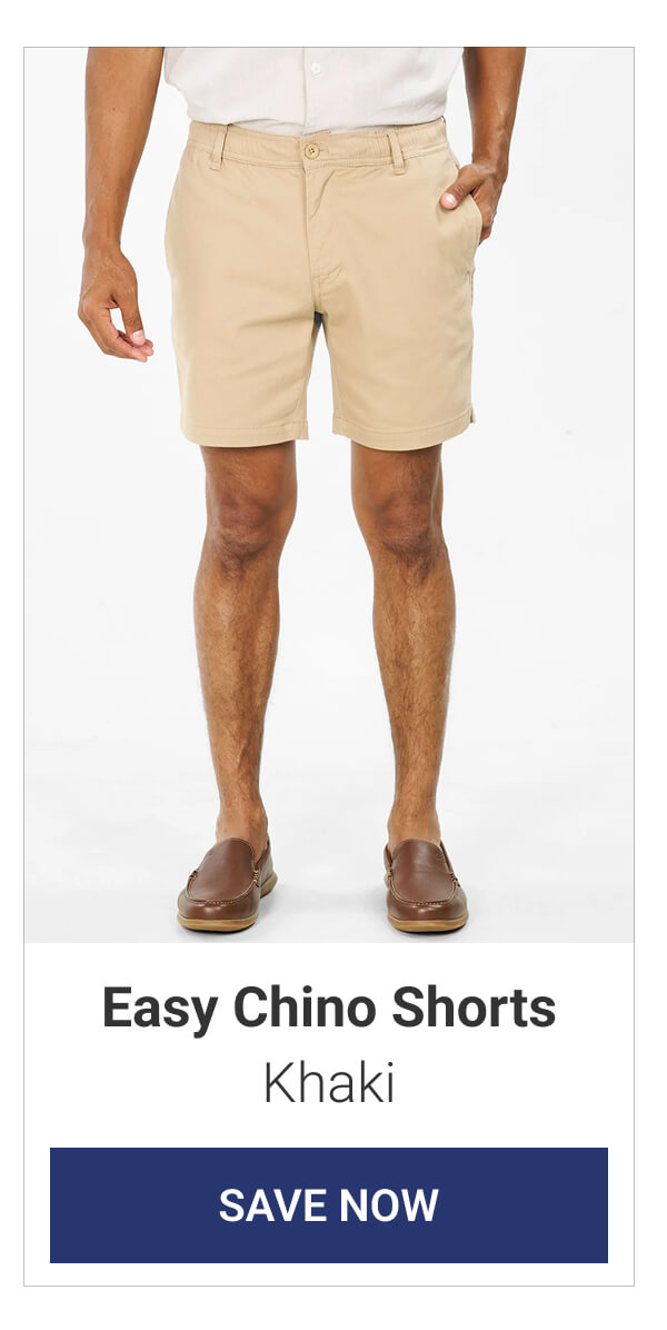 Khaki Easy Chino Shorts