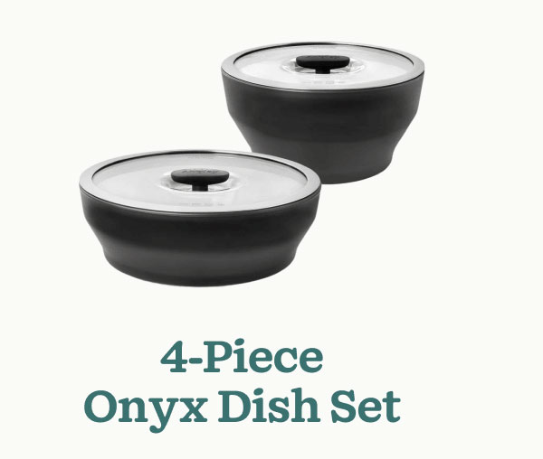 4-Piece Onyx Dish Set