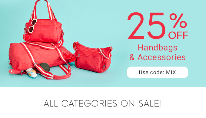 25% Off Handbags and Accessories, Use Code: MIX