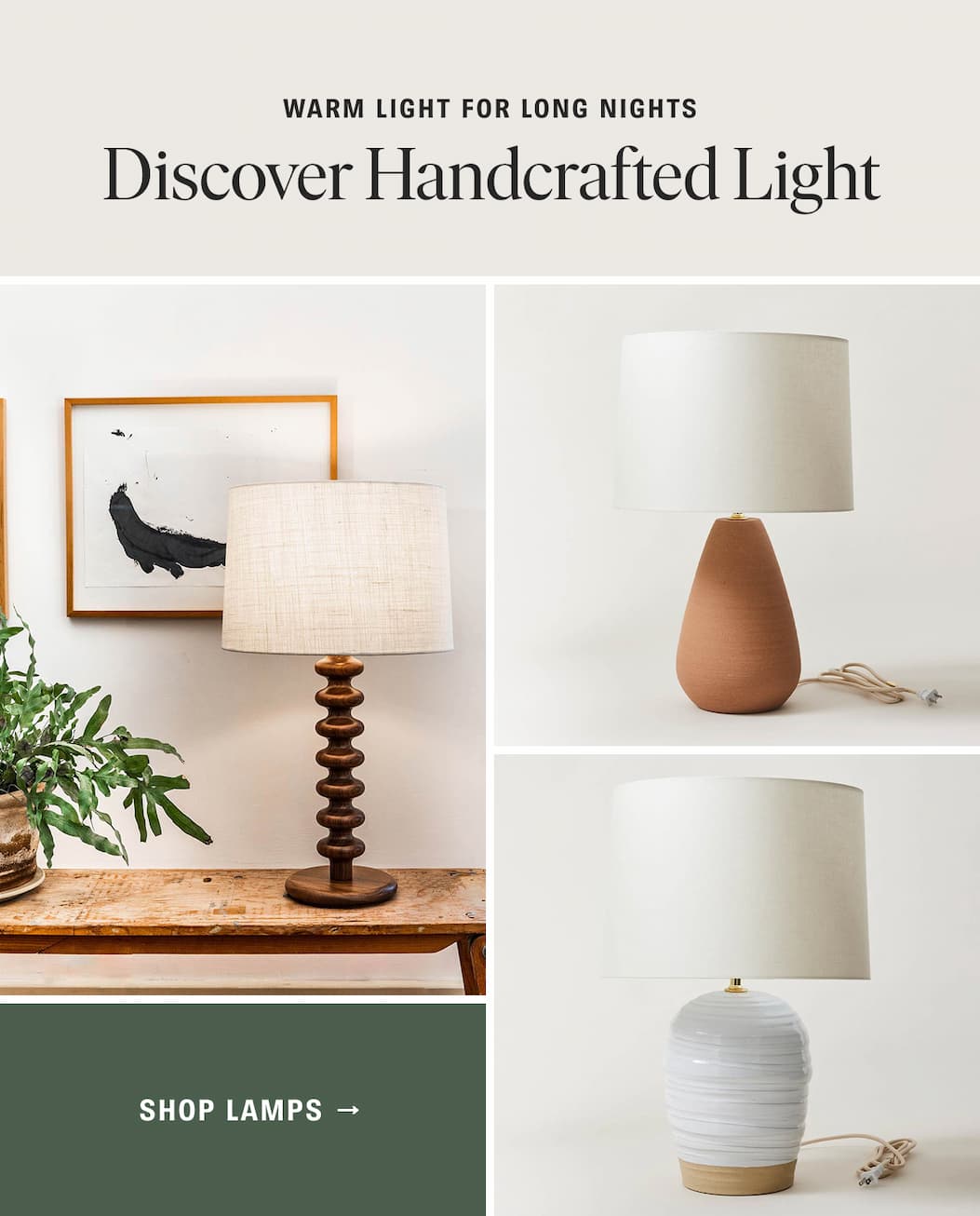 Warm Light for Long Nights: Shop Lamps