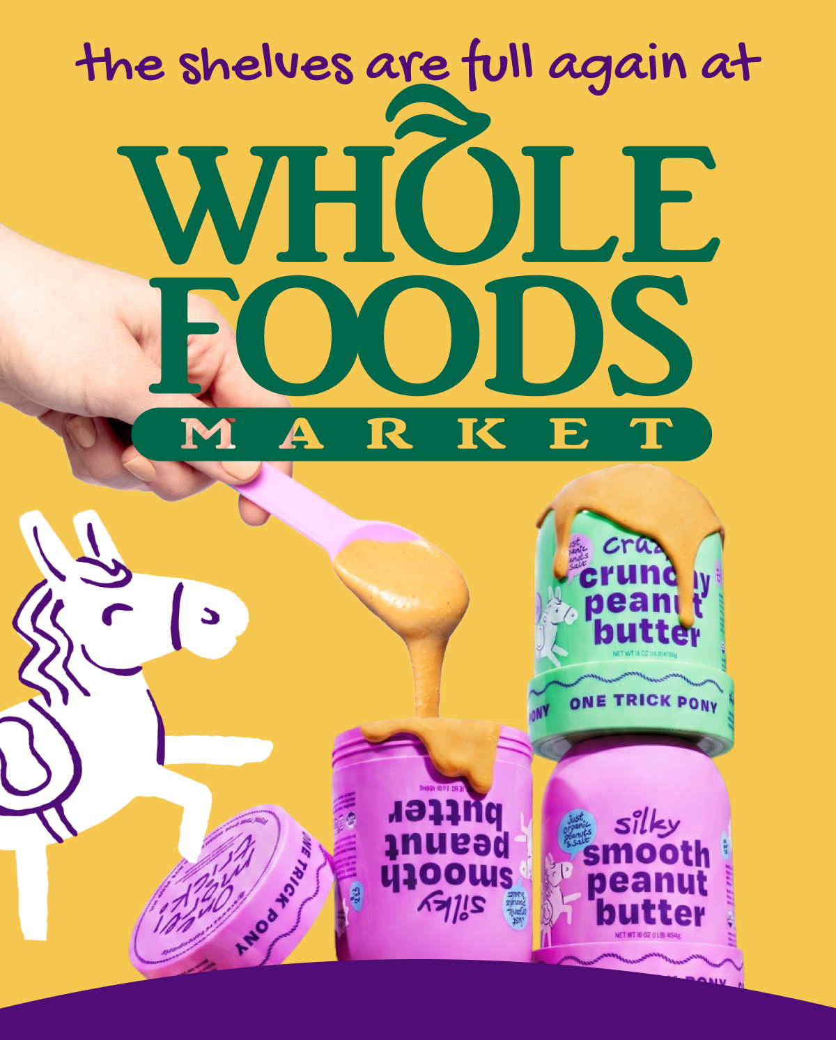 Shelves are full at Whole Foods