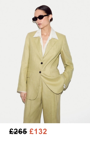 Linen Notch Lapel Blazer