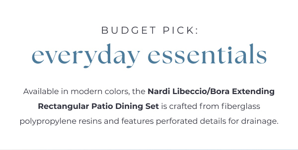 Budget pick: everyday essentials - Nardi Libeccio Bora 9-Piece Dining Set