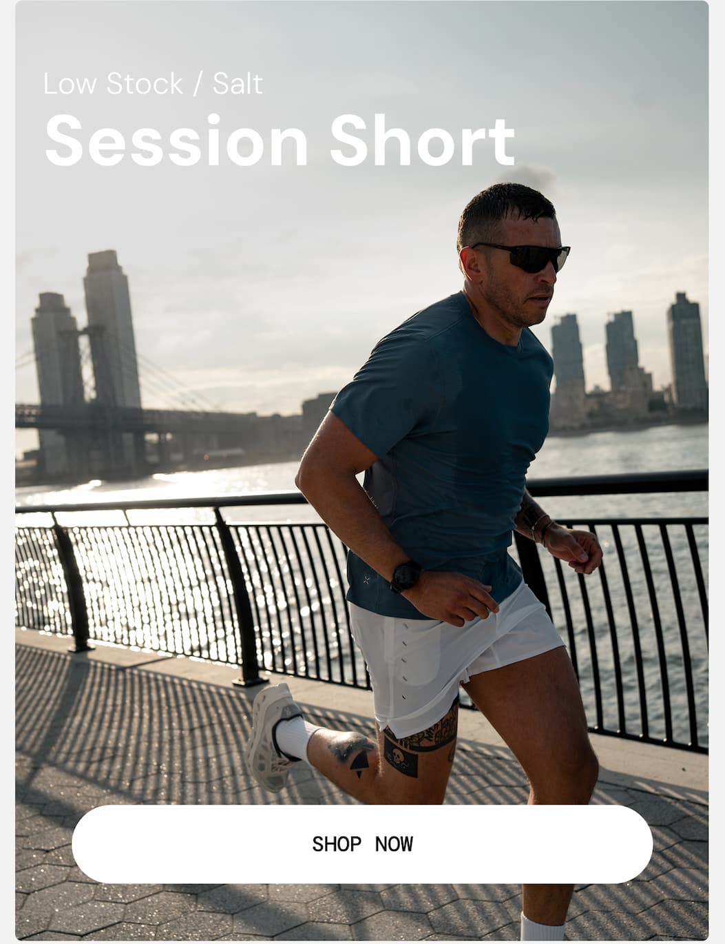 Low Stock / Salt Session Short. Shop Now