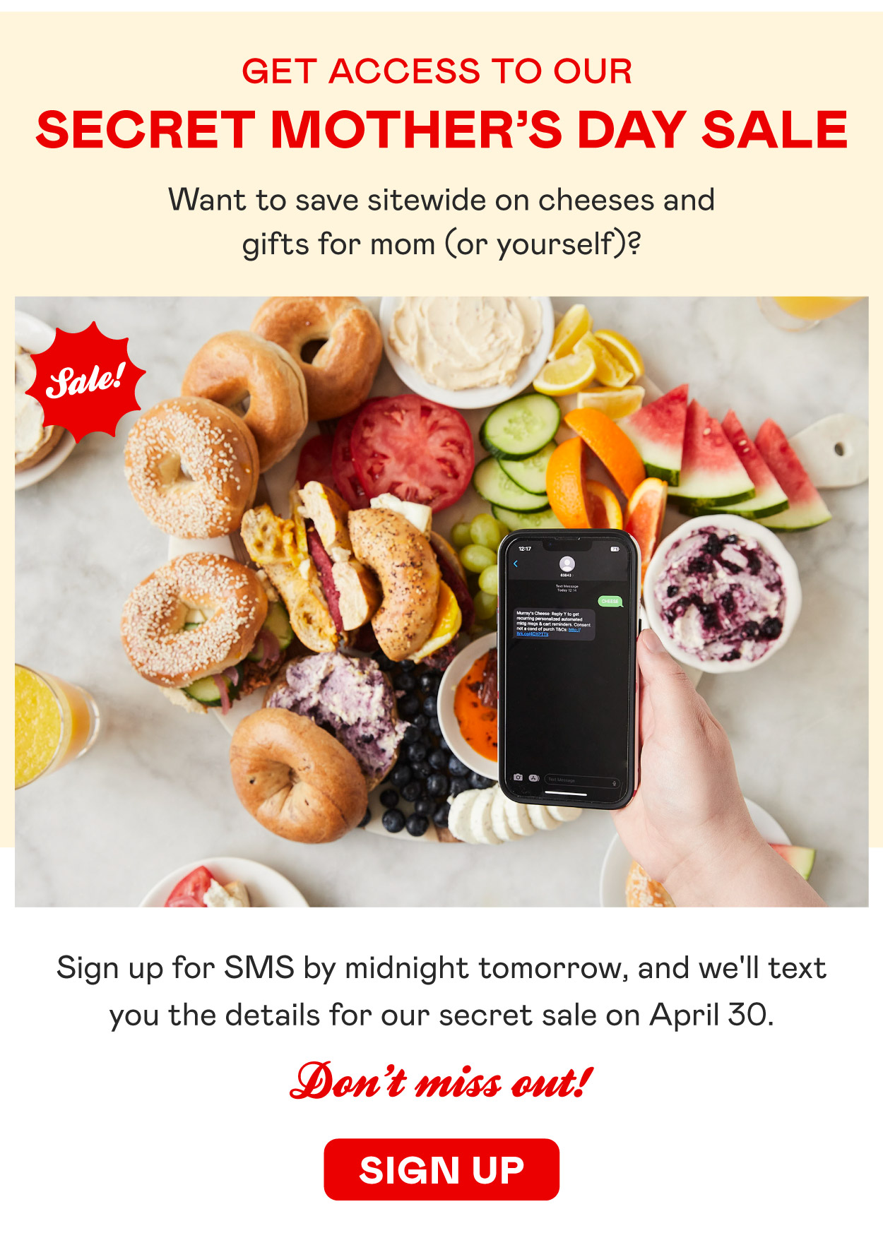 Get Access to Our Secret Sale​