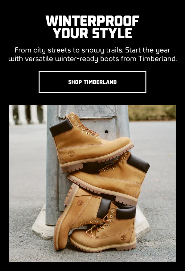 From city streets to snowy trails. Start the year with versatile winter-ready boots from Timberland.
