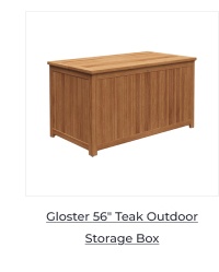 Gloster 56in Teak Outdoor Storage Box