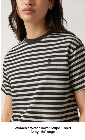 Water Tower Stripe Grey Melange