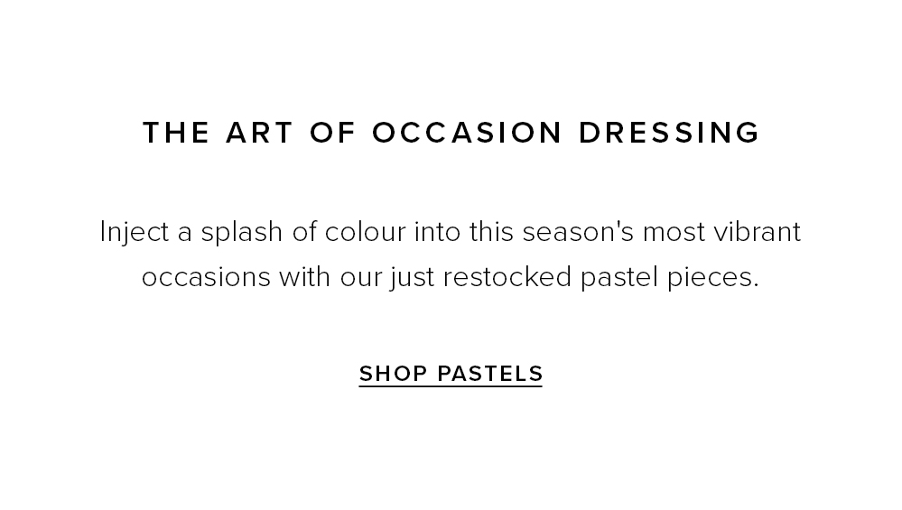 Restocked and Ready: Pastels for Event Season