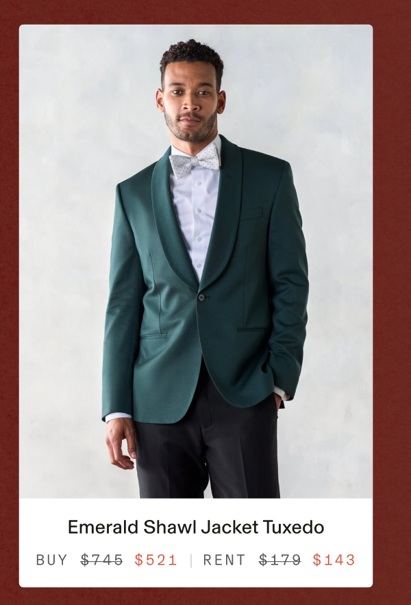 Emerald Shawl Jacket Tuxedo