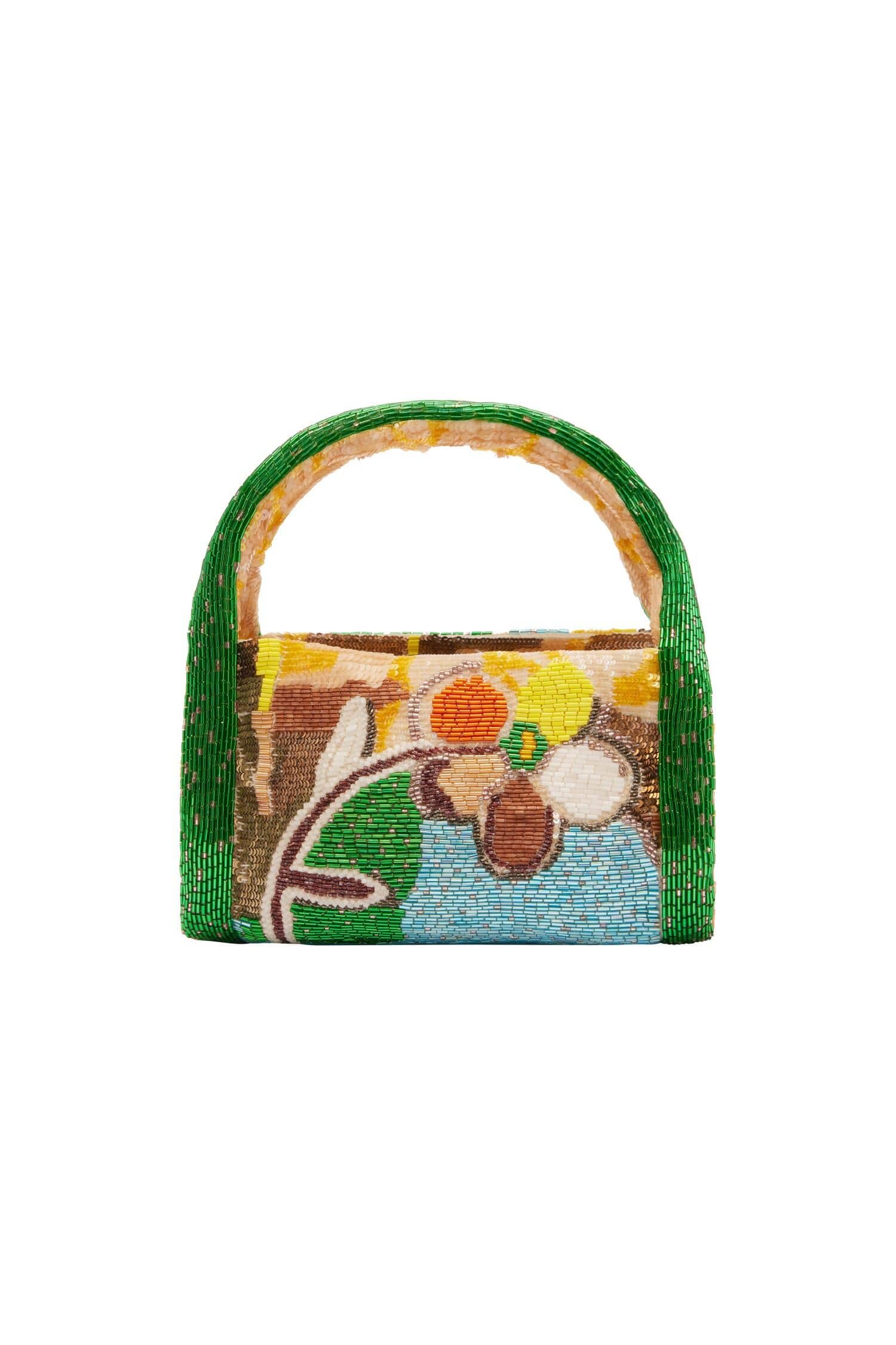 Image of LIMELIGHT BEADED BARREL BAG