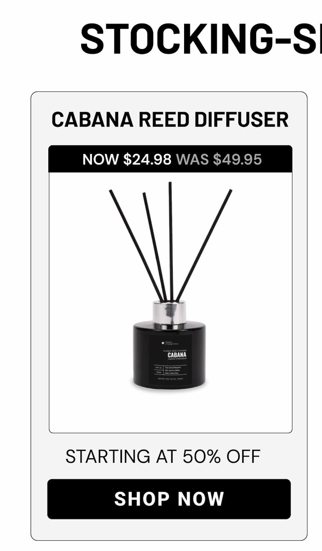 CABANA REED DIFFUSER