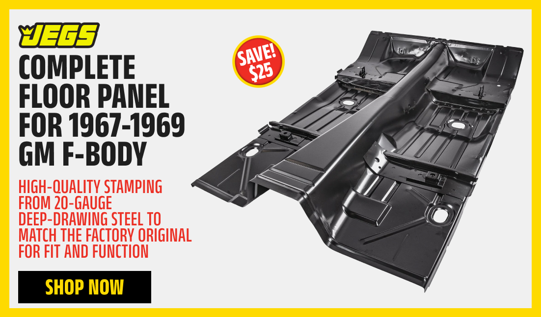 Complete Floor Panel for 1967-1969 GM F-Body