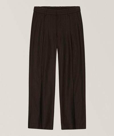 NN07 - Kay Pinstripe Pleated Wide-Leg Pants