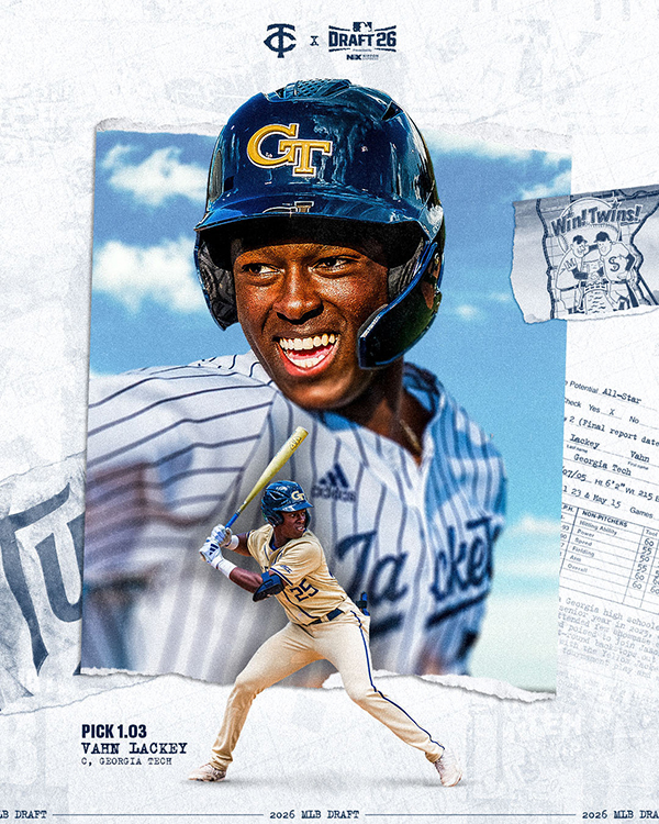 2026 MLB Draft presented by Nippon Express. Round 1. Pick 3. Vahn Lackey. Catcher. Georgia Tech.