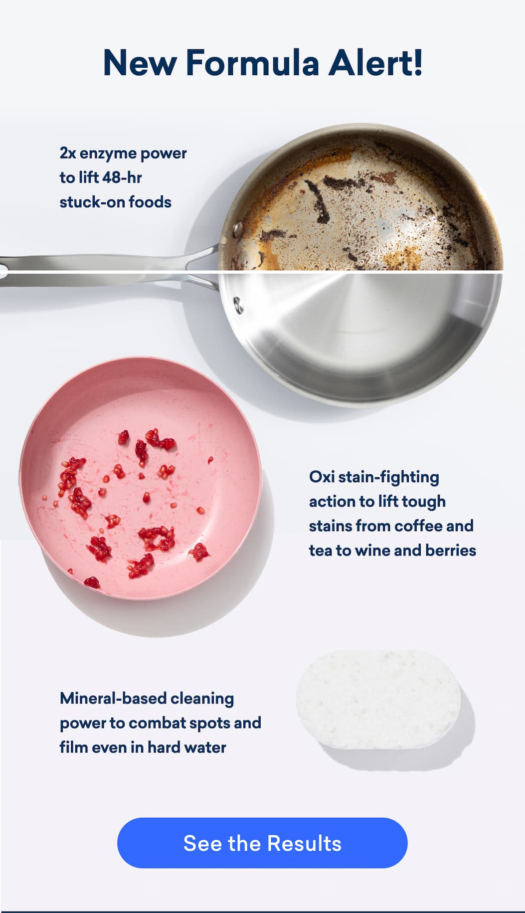 We recently reformulated our dishwasher detergent tablets - try them yourself!