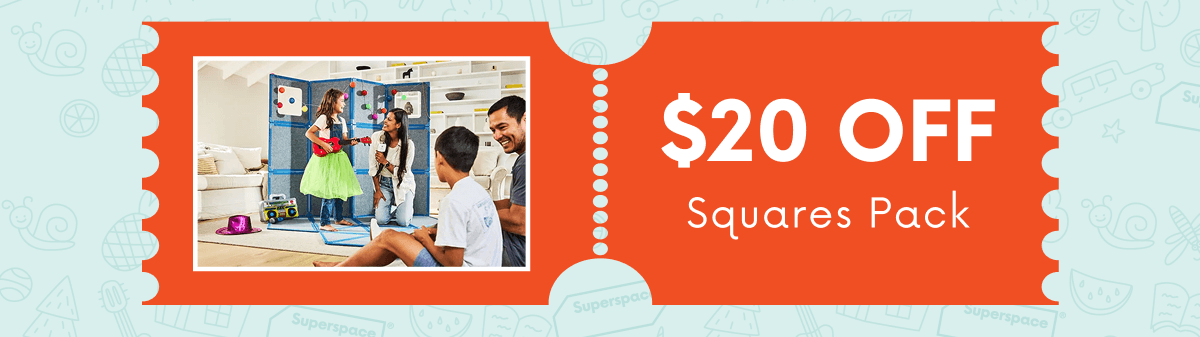 Here's the offers that are coming this weekend. $20 off Squares Pack