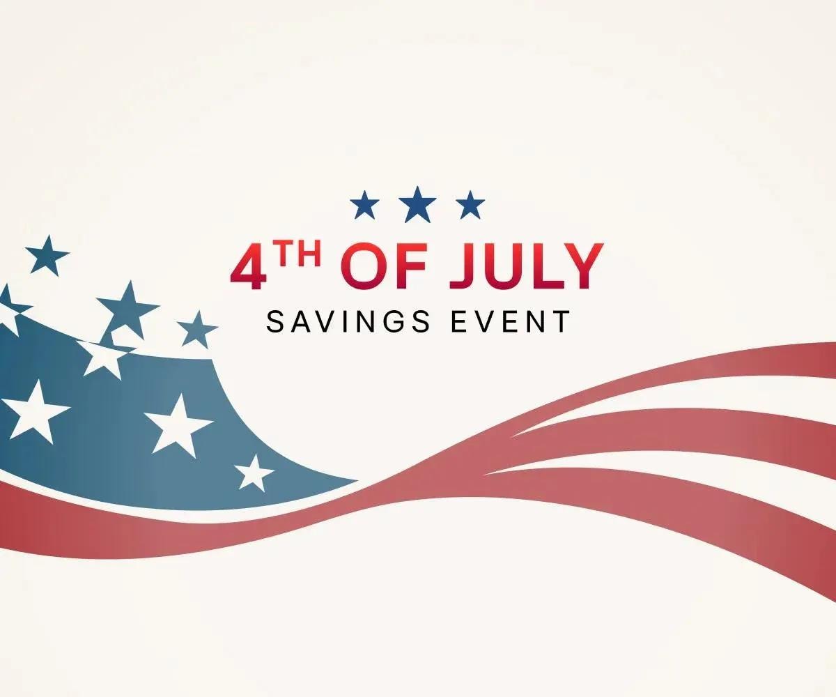 4th of July Savings Event Image
