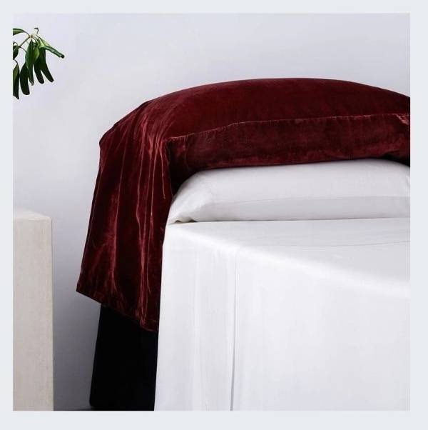 Stella Faux Silk Velvet Waterfall Pillowcase Set