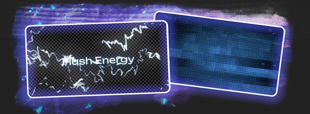 An image of a glitchy motion graphics asset