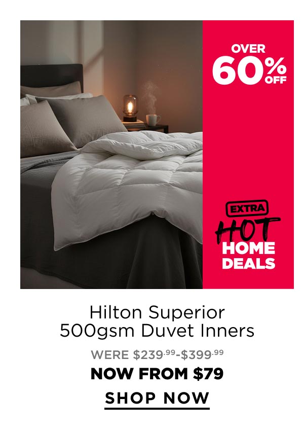 Hilton Superior 500gsm Duvet Inners