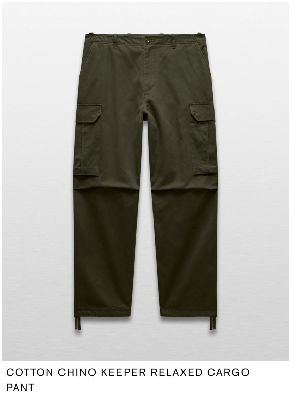 Cotton Chino Keeper Relaxed Cargo Pant