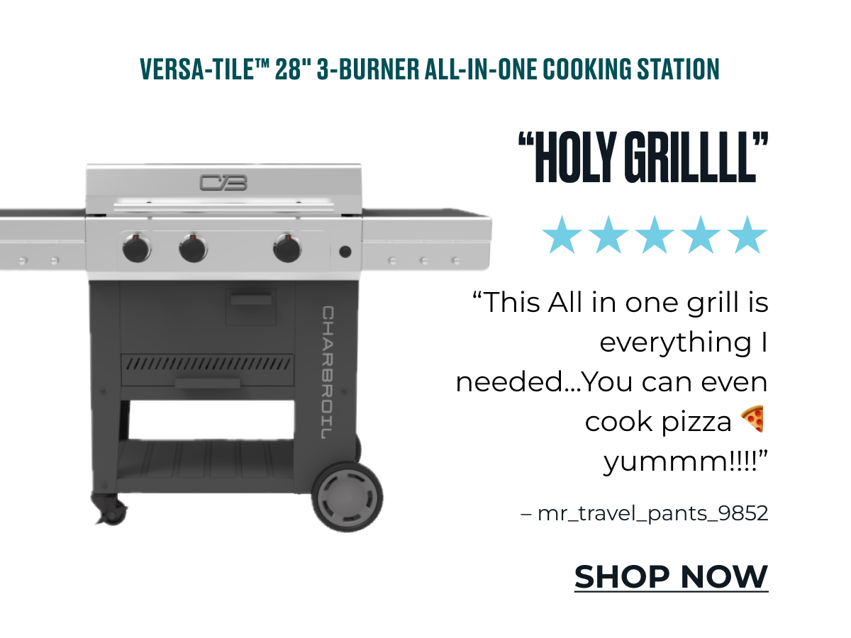 Versa-Tile™ 28" 3-Burner All-in-one Cooking Station